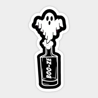 booze ghost Sticker